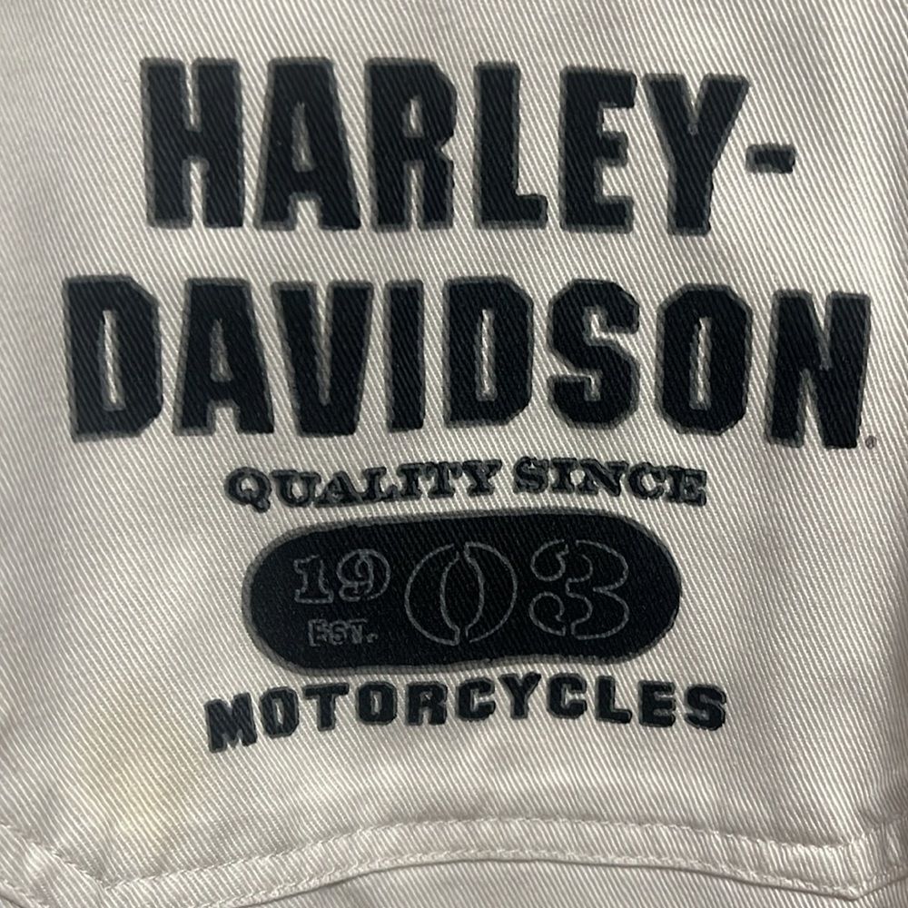 Harley-Davidson White Men's Button Up Shirt, size XL - Picture 3 of 5